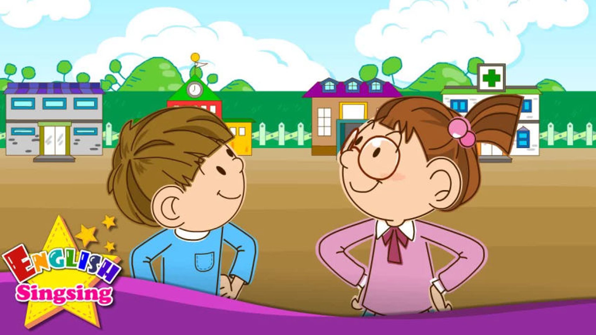 Hi. Hello. Good bye. (Greeting song) - English kids song - Let's sing a ...